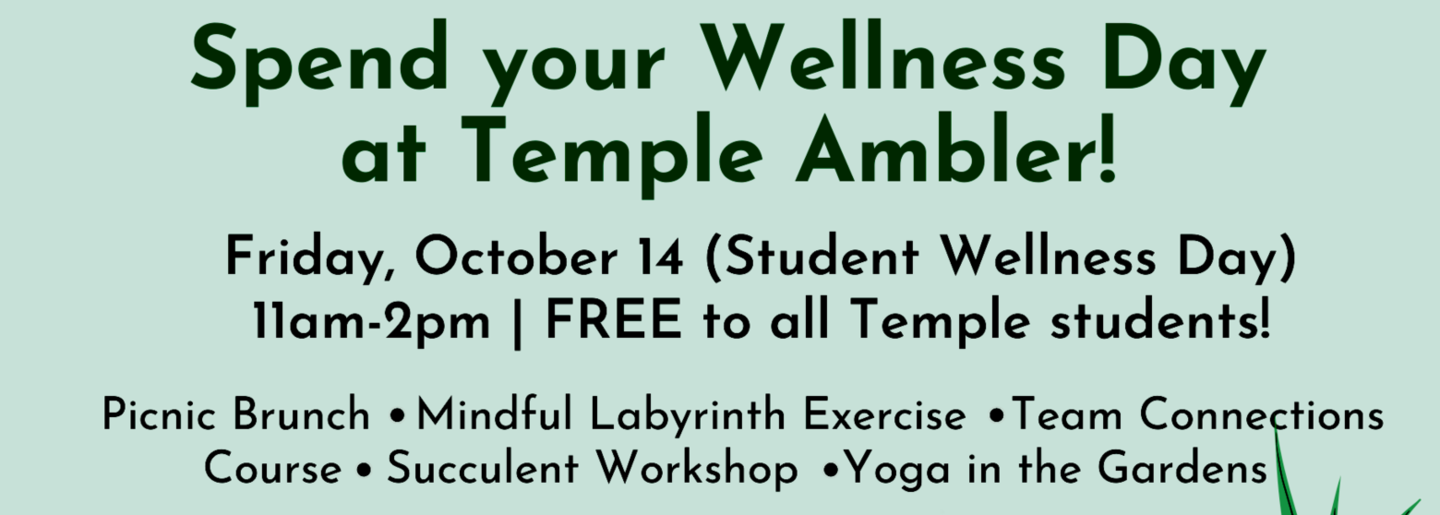 Wellness Day at Temple Ambler