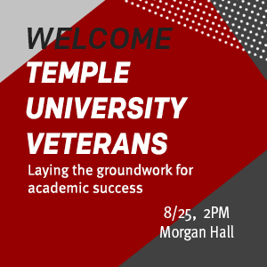 Temple University Veterans Welcome ad