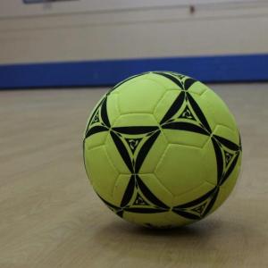 soccer ball in gym