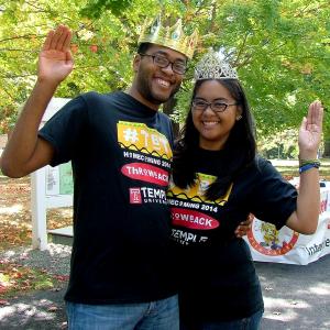 The Ambler Campus Homecoming King and Queen.