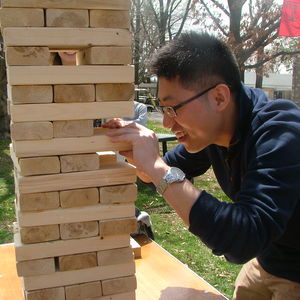 The Ambler Campus spring event includes giant Jenga!