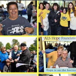 Families and individuals take part in the annual Hope Walks for ALS.