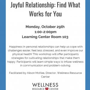 Joyful Relationship Workshop