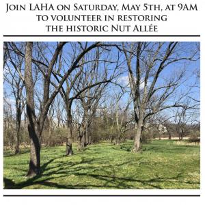 LAHA will lead an restoration project on campus on May 5.