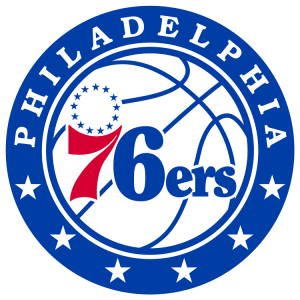 Philadelphia 76ers logo.