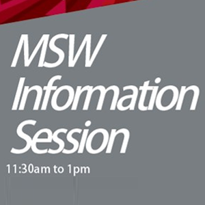 MSW info Session at Temple University Center City, April 6, 11:30 am