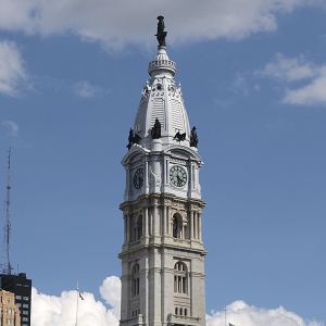 skyline photograph of philadelphia city hall