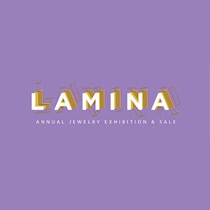Lamina logo on purple background
