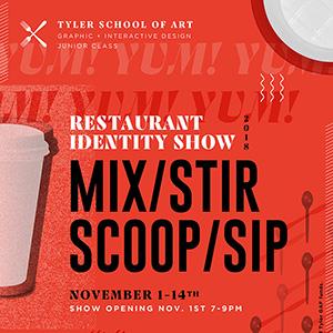 Show Poster: Mix/Stir/Scoop/Sip
