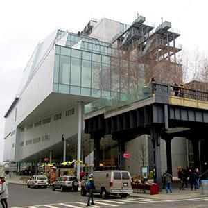 Photo of Whitney with entrance to Highline