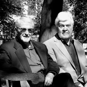 City in a Park authors two men sitting on a park bench