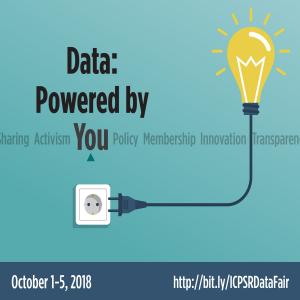 Data powered by you October 1-5, 2018