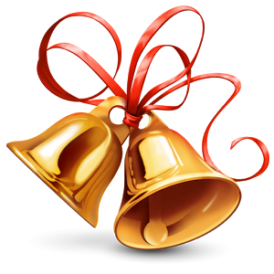 jingle bells with ribbon
