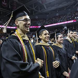 students at 2015 Commencement