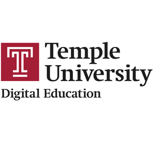 Logo of the office of Digital Education at Temple University