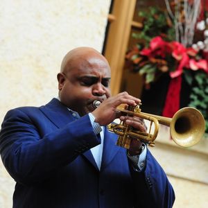 Terell Stafford playing trumpet. Photo by Bruce Turner
