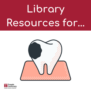 Library resources for dentistry tooth icon