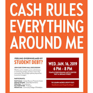 Philly Town Hall on Student Debt Flyer