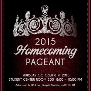 2015 Homecoming Pageant Poster